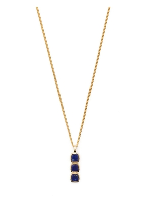 Tom Wood Mini Cushion lapis lazuli pendant necklace - Gold