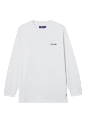 aftermaths mountain-graphic long-sleeve T-shirt - White