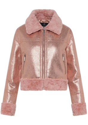Unreal Fur Métallique jacket - Pink