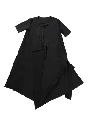 Yohji Yamamoto asymmetric midi dress - Black
