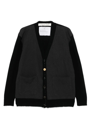 A Tentative Atelier panelled cardigan - Black