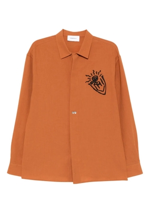 Ports V graphic-printed shirt - Brown