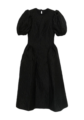 Cecilie Bahnsen puff-sleeve midi dress - Black