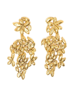 Aurelie Bidermann Difenda leaf earrings - Gold
