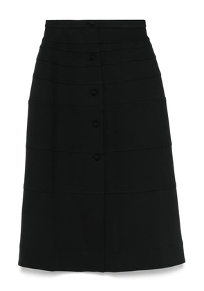 Aganovich panelled midi skirt - Black