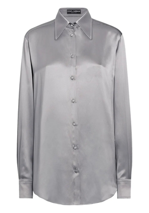 Dolce & Gabbana silk crepe-de-chine shirt - Grey