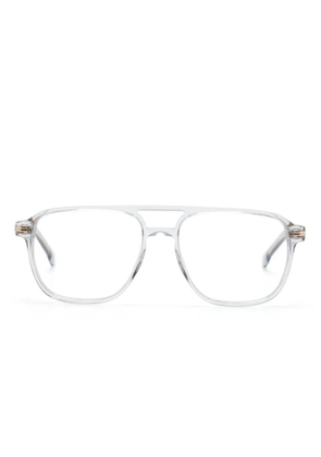 BOSS pilot-frame transparent glasses - Grey