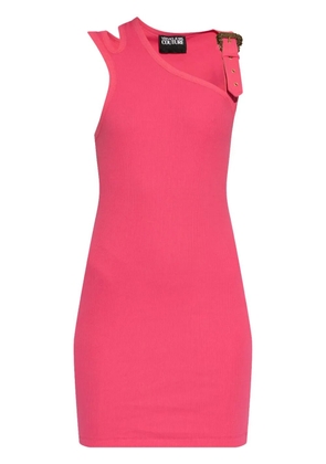 Versace Jeans Couture ribbed mini dress - Pink