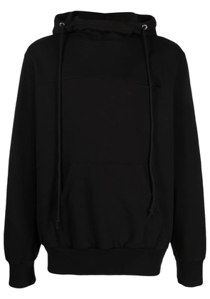 Winnie NY long-sleeve cotton hoodie - Black