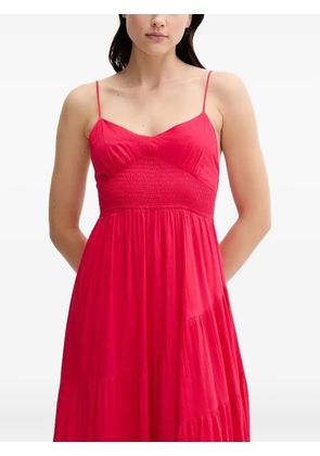Hoss Intropia April smocked tiered maxi dress - Pink