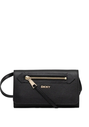 DKNY zip-pocket cross body bag - Black