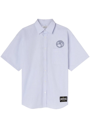 AMBUSH short-sleeve striped cotton shirt - Blue
