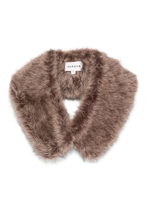 P.A.R.O.S.H. faux-fur scarf - Brown