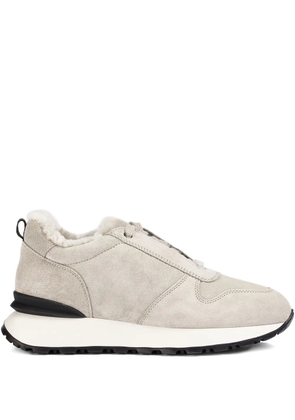 Doucal's lace-up suede sneakers - Grey