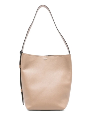 Max Mara Archetipo leather bucket bag - Neutrals