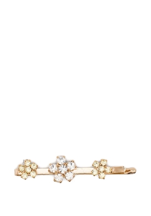Rosantica flower-embellished hair slide - Gold
