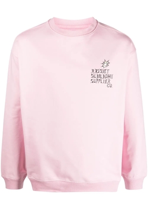 RASSVET logo-print cotton sweatshirt - Pink