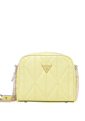 GUESS USA Aldina 4G quilted chain mini bag - Yellow