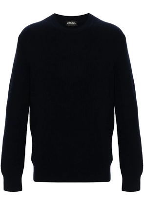 Zegna cashmere crew-neck sweater - Blue