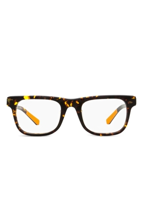 Shinola rectangle frame tortoise glasses - Brown