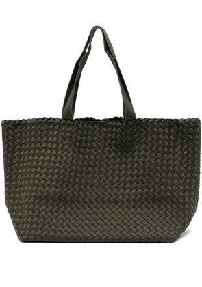 NAGHEDI large Como woven tote bag - Green
