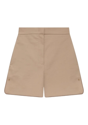 Max Mara Orbita side-seam detail shorts - Neutrals