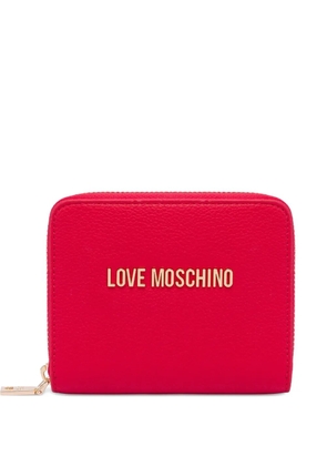Love Moschino logo-lettering wallet - Red