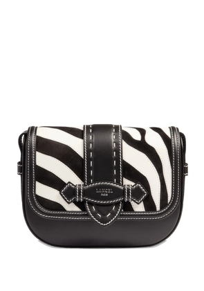 Lancel Sienna zebra-print flap bag - Black
