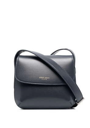 Giorgio Armani logo-print shoulder bag - Grey