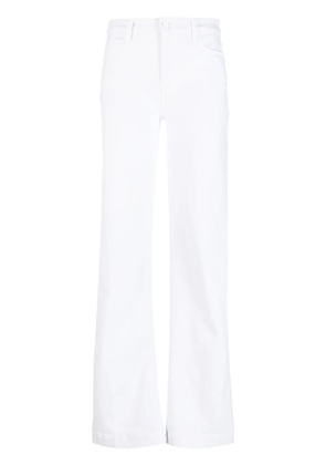 PAIGE mid-rise straight-leg jeans - White