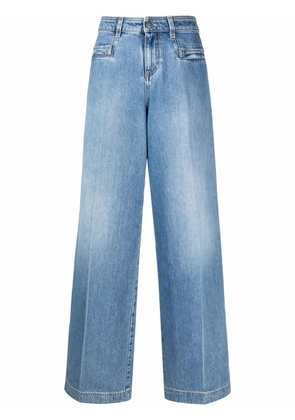 Philosophy Di Lorenzo Serafini pressed-crease wide-leg jeans - Blue