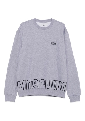 Moschino logo-print sweatshirt - Grey
