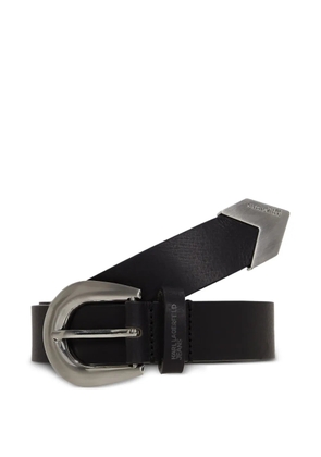 Karl Lagerfeld Jeans metal-tip leather belt - Black