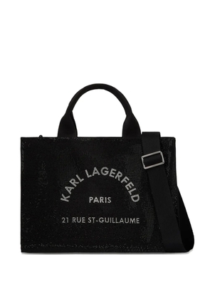 Karl Lagerfeld medium Rue St-Guillaume square tote bag - Black