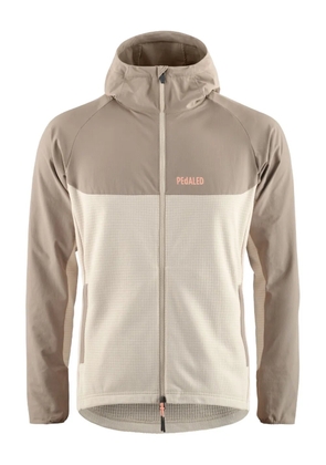 Pedaled hooded panelled jacket - Neutrals