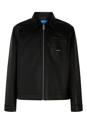 Karl Lagerfeld Jeans zip-fastening patch-pocket jacket - Black