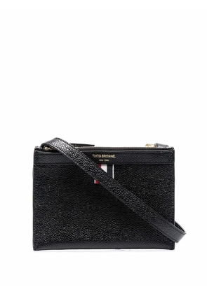 Thom Browne RWB tab crossbody bag - Black