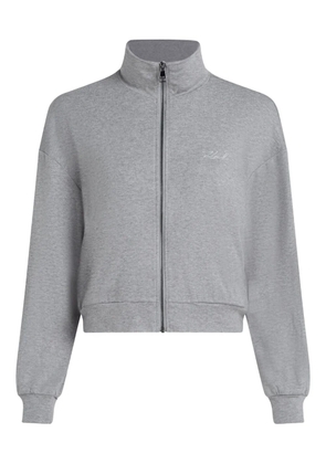 Karl Lagerfeld zip-up top - Grey