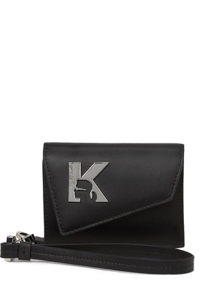 Karl Lagerfeld Jeans Geo logo-plaque wallet - Black