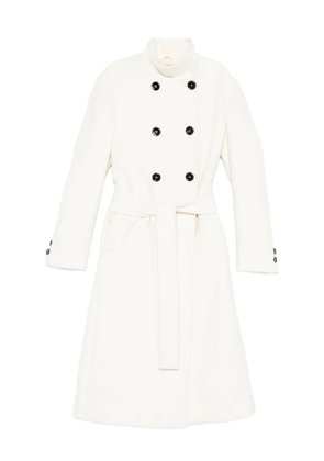 Max Mara button-fastening coat - White