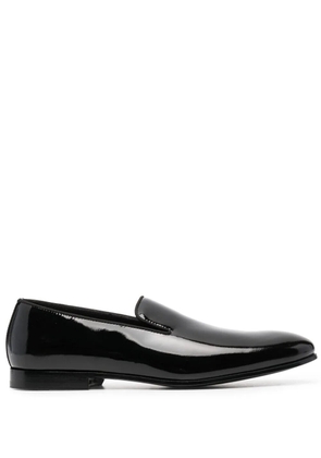 Doucal's patent leather loafers - Black