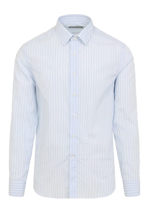 Canali striped cotton shirt - Blue