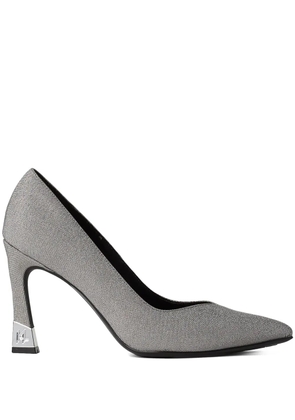 Karl Lagerfeld Premiere 90mm glitter pumps - Silver