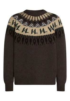 Karl Lagerfeld Fair Isle pattern sweater - Brown