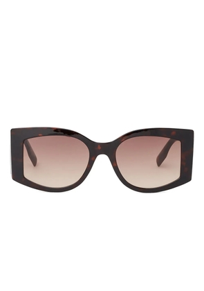 Karl Lagerfeld elongated logo sunglasses - Brown