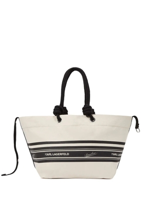 Karl Lagerfeld x Borsalino tote bag - White