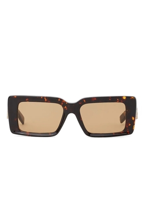 Karl Lagerfeld cut-out signature sunglasses - Brown