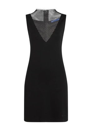 Karl Lagerfeld Jeans chainmail-embellished sleeveless dress - Black