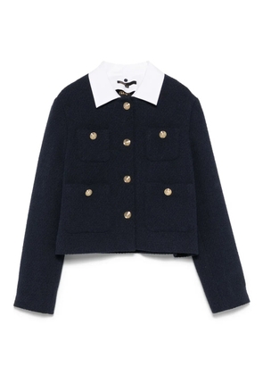 Maje cropped jacket - Blue