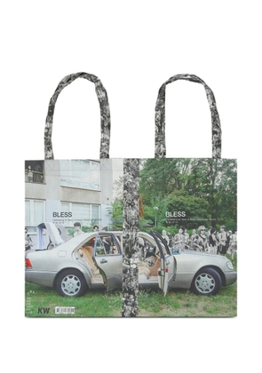 Bless printed tote bag - Green